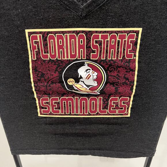 Colosseum Women's SM Florida State University Seminoles Grey Graphic T-shirt - Picture 2 of 4